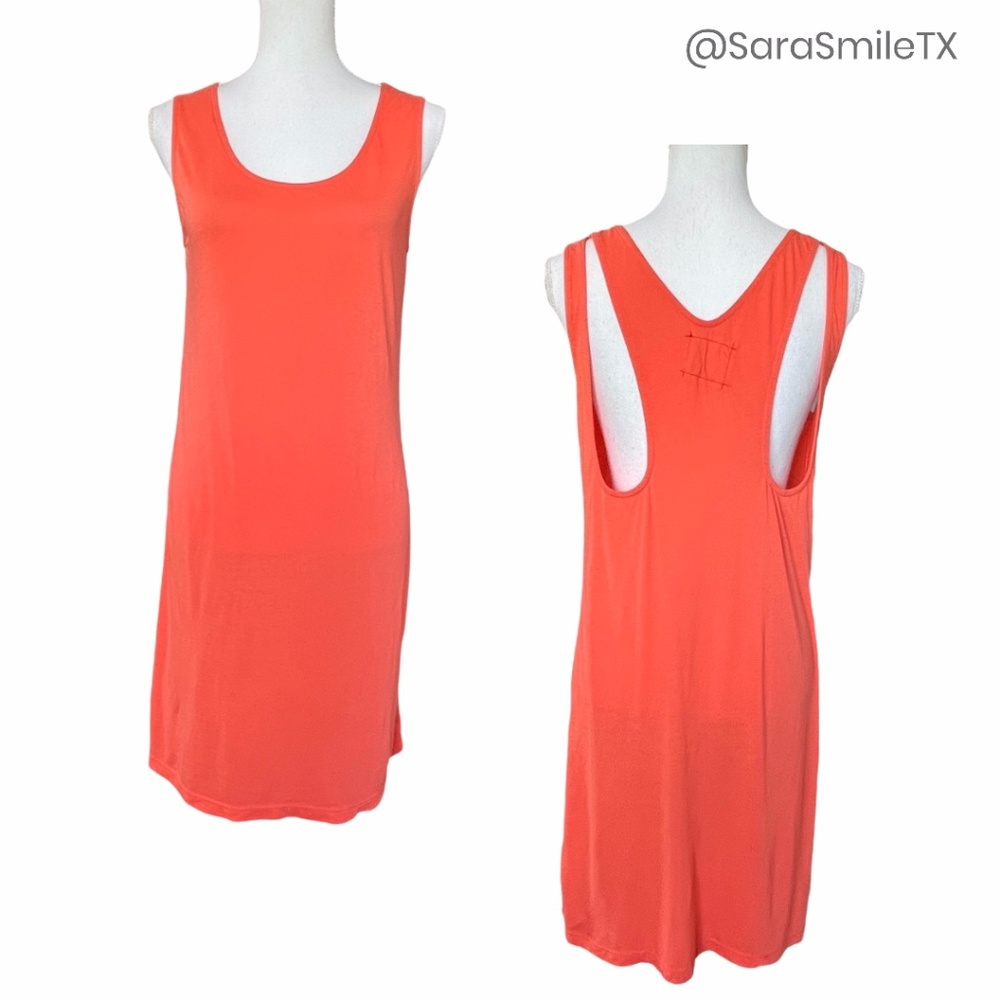 DAFTBIRD for URBAN OUTFITTERS Tangerine Orange Cutout Back Mini Dress